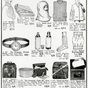 Advert for Dickins & Jones soldiers & sailors comforts 1914