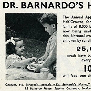 Advert for Dr. Barnardos homes 1944