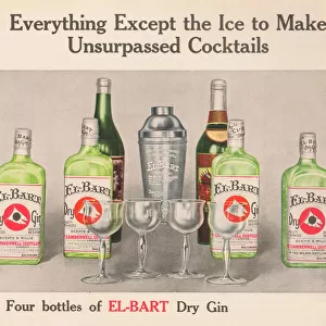 Advert for El Bart Dry Gin, 1915