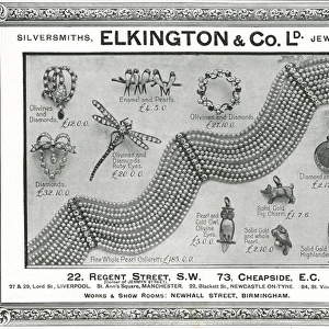 Advert for Elkington & Co Edwardian jewellery 1901