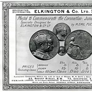 Advert for Elkington Co - Original date coins June 1902 Advert for Elkington