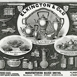 Advert for Elkington & Co Victorian items 1893