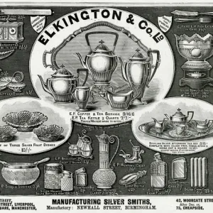 Advert for Elkington & Co Victorian items 1893