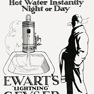 Advert for Ewarts Lightning Geyser 1926