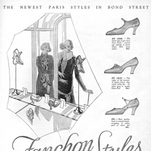 Advert for Fanchon shoe styles, London, 1926
