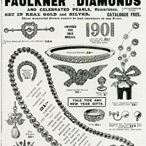 Advert for Faulkner diamond jewellery 1901