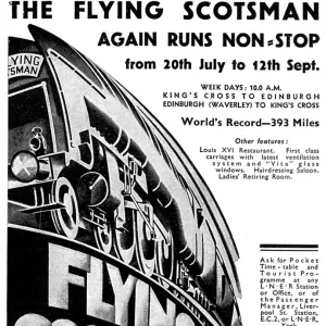 Ad for the Flying Scotsman