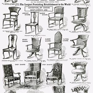 Advert for for Maple & Co chairs 1900