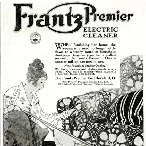 Advert for Frantz Premier Electric Vacuum Cleaner 1917