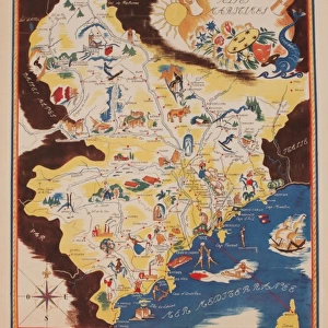 Advertisement for the French Riviera, Cote d Azur