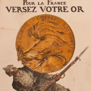 Advertisement for French war bonds, WW1