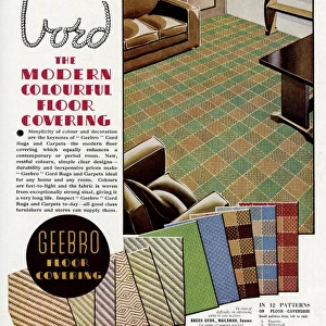 Advert for Geebro floor covering 1939