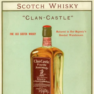 Advertisement, Gilbeys Scotch Whisky, Clan-Castle