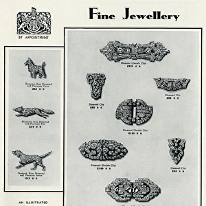 Advert for Goldsmiths & Silversmiths fine jewellery 1935