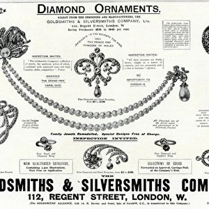 Advert for Goldsmiths & Silversmiths jewellery 1902