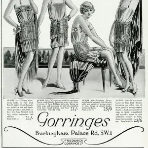 Advert for Gorringes womens underwear 1927