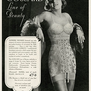 Advert for Le Gant corsets 1935 For sale as Framed Prints, Photos, Wall Art  and Photo Gifts