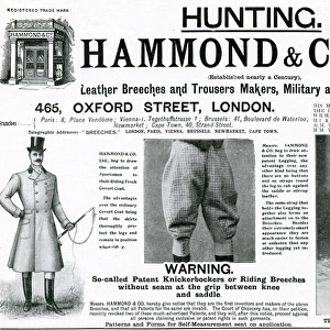 Advert for Hammond & Co. Ltd mens leggings 1904