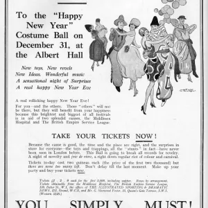 Advert for Happy New Year Costume Ball 31st December 1925