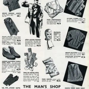 Advert for Harrods gifts for the H. M forces 1939