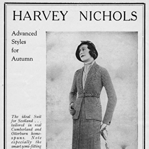 Advert for Harvey Nichols advanced styles for Autumn, 1932