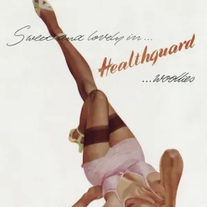 Advert for Healthguard woollies nylon stockings 1950