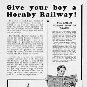 Ad for Hornby Trains