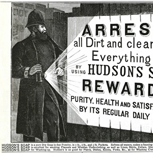 Advert for Hudsons Soap 1889