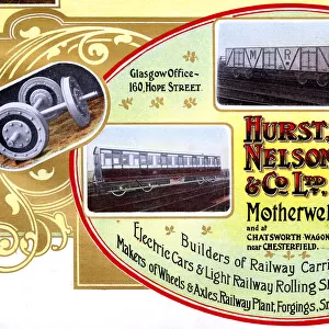 Advert, Hurst, Nelson & Co Ltd, Motherwell, Scotland