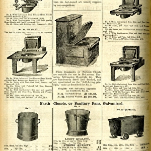 Advertisement, Improved Earth Closets and Commodes