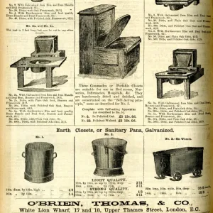 Advertisement, Improved Earth Closets and Commodes