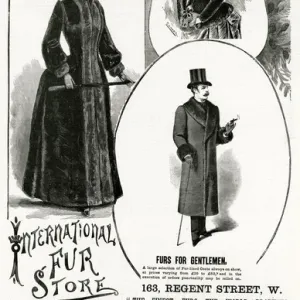 Advert for International Fur Store 1888