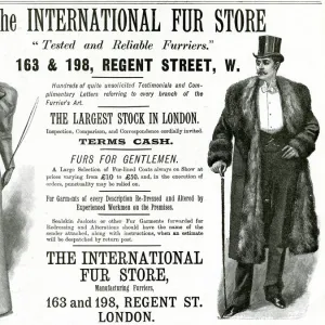 Advert for International Fur Store 1893