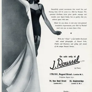 Advert for J. Roussel lingerie 1939