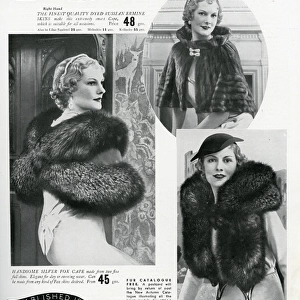 Advert for Jays womens quality furs 1934