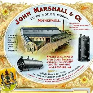 Advert, John Marshall & Co, Motherwell, Scotland