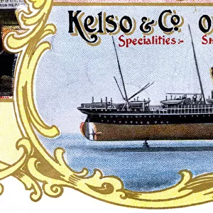 Advert, Kelso & Co, Ships Models, Glasgow, Scotland