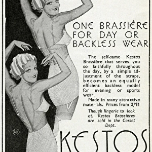 Advert for Kestos lingerie 1937
