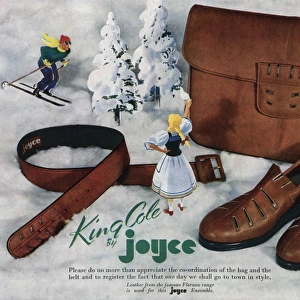 Advert for King Cole by Joyce California shoes 1946