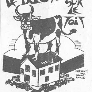 Advert for Le Boeuf Sur Le Toit, 28 Rue Boissy d Anlas, Paris Date: 1920s