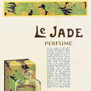 Advert for Le Jade Perfume by Roger and Gallet, Paris, 1926