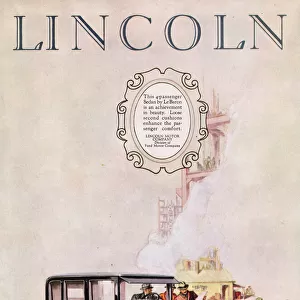 Advert for Lincoln Motor Company, 1926
