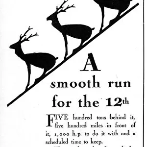 Advertisement for LNER - A smooth run for the 12th