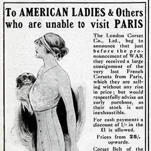 Advert for London Corset Co Ltd 1914