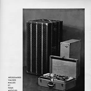 Advert for Louis Vuitton luggage, 1935, Paris