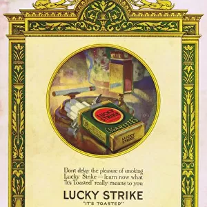 Advert for Lucky Strike cigarettes, 1920s