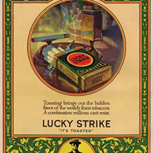Advert for Lucky Strike cigarettes, 1924