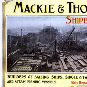 Advert, Mackie & Thomson, Shipbuilders, Govan, Glasgow