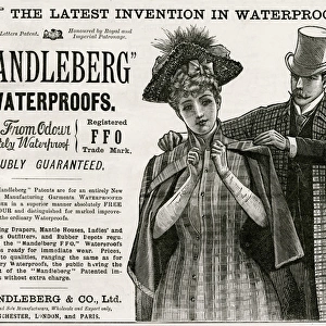 Advert for Mandleberg & Co. waterproofs 1890