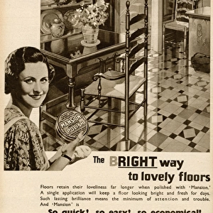 Advert for Mansion polish 1937
